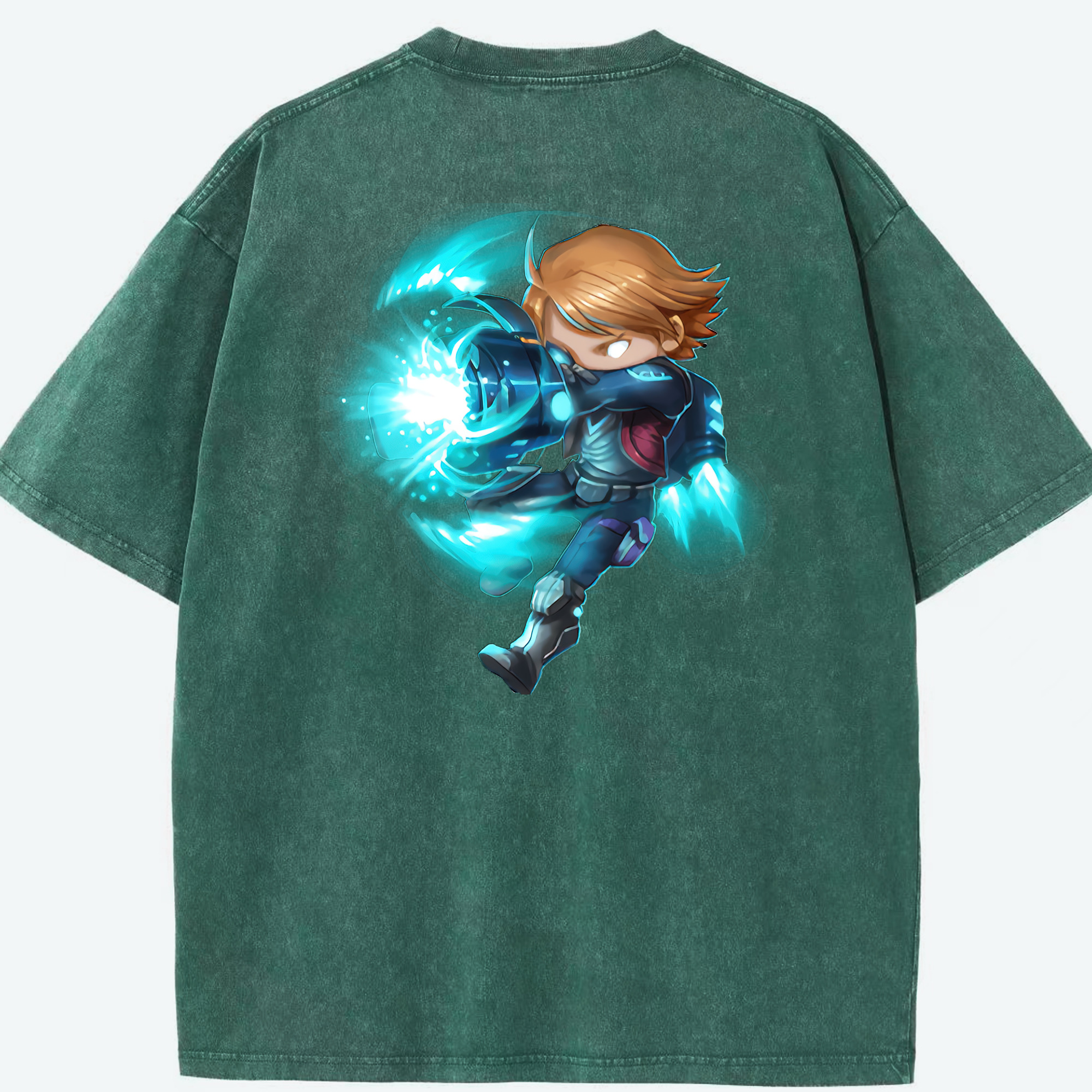 リーグ・オブ・レジェンド League of Legends LOL 綿100% ヴィンテージ風 半袖Tシャツ（背面プリント）